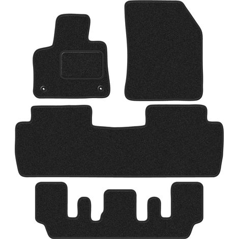 Tapis de sol en velours pour : Peugeot 5008 II crossover 7 places (2017-2020) anthracite