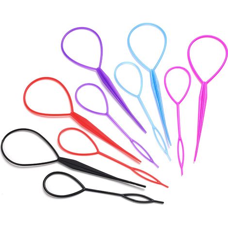 20 ensembles de pinces à cheveux pour queue de cheval, outils de tressage de cheveux (1/3)