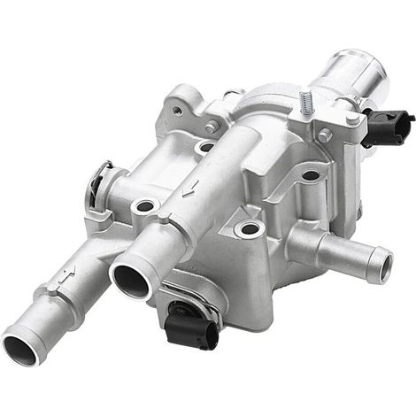 Boîtier de thermostat de liquide de refroidissement moteur compatible avec Chevy Cruze 2011-2016, Chevy Sonic 2012-2018, Chevy Trax 2013-2018 – Remplace 25199824, 25192228, 902-033,15-818 44. (1/5)