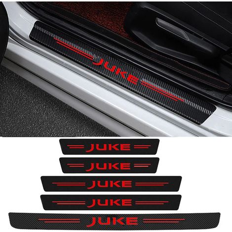 (Lot de 5 autocollants rouges) Seuils de porte intérieurs de voiture,autocollants imperméables pour Nissan Juke,Serena,Versa,Micra,350Z,370Z,Armada,Kicks (1/3)