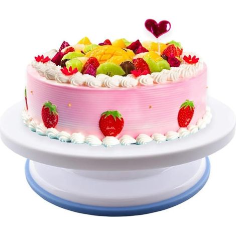 360 Degree Rotating Cake Turntable Cake Decorating Display Stand (1/5)