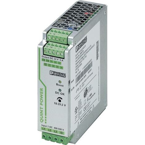 Alimentation rail DIN Phoenix Contact QUINT-PS/3AC/24DC/5 29.5 V/DC 5 A 120 W 1 x (1/5)