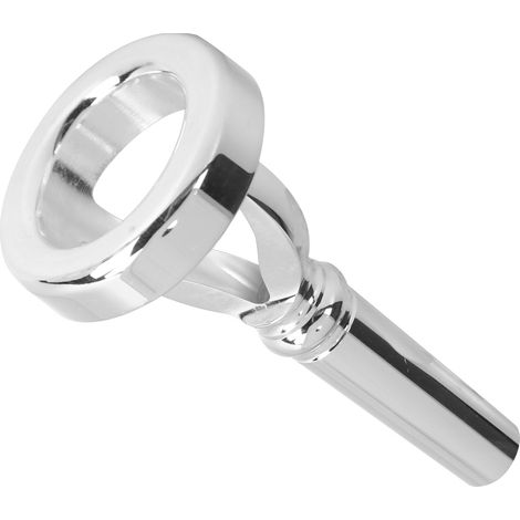 Entraîneur d'embouchure en argent massif pour tuba, accessoire de pratique musicale professionnel (1/5)