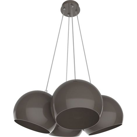 LUMICOM JOE Sospensione, 4X E27, max 42W, metallo, tortora, D.25cm (1/4)