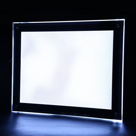 Panneau lumineux publicitaire LED A4 avec cadre acrylique à clip et rétroéclairage (A4) (1/5)