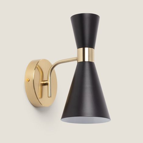 Lámpara de Pared Metal Jigger Negro
