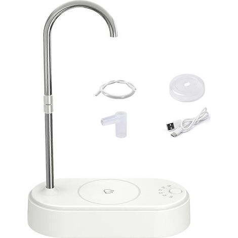 Pompe à eau de bureau intelligente Jikaix, distributeur d'eau automatique, pompe à eau électrique rechargeable rotative à 360 degrés (1/5)