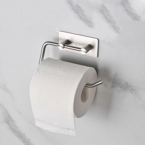 Porte-Rouleau Papier Cuisine Acier Inox Auto-adhésif Maison (1/5)