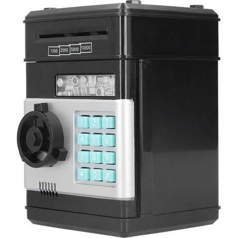 Tirelire électronique avec distributeur automatique de billets et de pièces. (1/5)