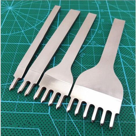 Outils de Bricolage Métal Diamant Artisanat en Cuir Prong Laçage Couture Point de Perforation Outil de Travail 6mm (1/4)