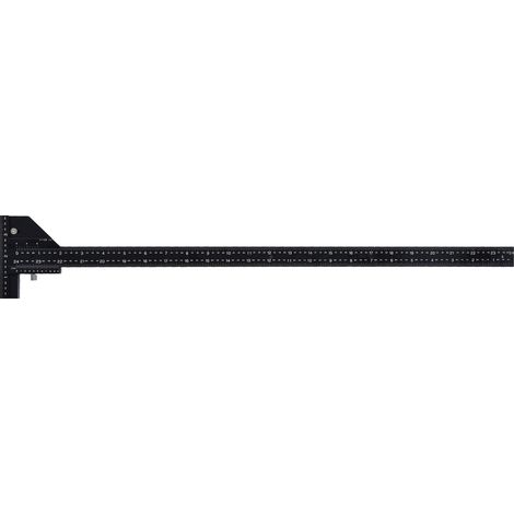 Règle de marquage à bois 24 pouces, T-type en alliage d'aluminium pour tracer et mesurer, pied à coulisse vernier (1/5)