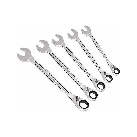 SERIE DI 5 CHIAVI USAG 285 KA/SE5 CHIAVI COMBINATE A CRICCHETTO ANELLO TENUTA