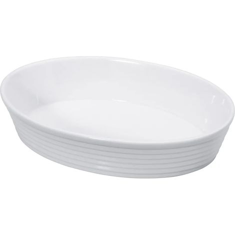 Cuisine professionnelle de style campagnard blanche et ovale bordeaux (1/3)