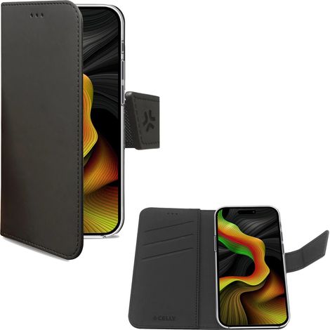Wally Wallet Case iPhone 15 Pro Max Schwarz (1/5)