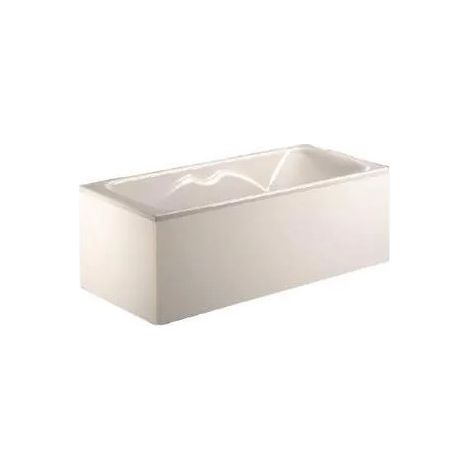 Aquarine – Habillage stratifié mélaminé blanc pour baignoire 1m80 – Dimensions 179 x 52 cm – Finition élégante moderne pour salle de bain