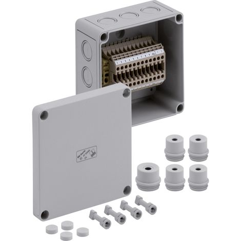 Spelsberg RK 4/12-12x4q Reihenklemmen-Gehäuse 130 x 130 x 75 Kunststoff Grau 1 St.