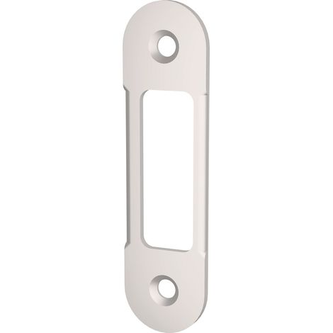 Agb Easy-matic Schließblech rund 82 x 22 x 2,2 mm, Stahl verchromt matt (1/3)