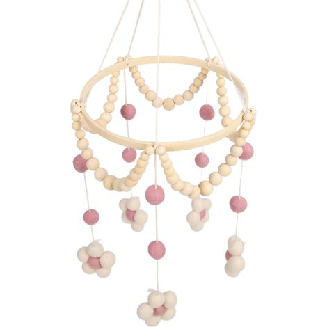 Mobile Pour Berceau - Carillon Musical de Lit Bébé,Jouets Suspendus avec Clochettes pour Décoration de Berceau Parc Chambre Filles Garçons au-dessus du Lit Chevet (1/5)