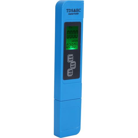 Tragbares digitales TDS- und EC-Messgerät im Stiftformat zur Prüfung der elektrischen Leitfähigkeit und Wasserqualität mit Hintergrundbeleuchtung (1/5)