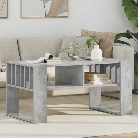 Couchtisch Beton Grau 92 x 49,5 x 45 cm Holzwerkstoff