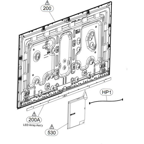 Plaque de guidage led ( repère 200A )