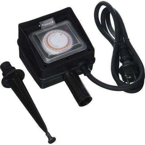 Unitec 44206 picchetto con doppia presa e timer meccanico (1/2)