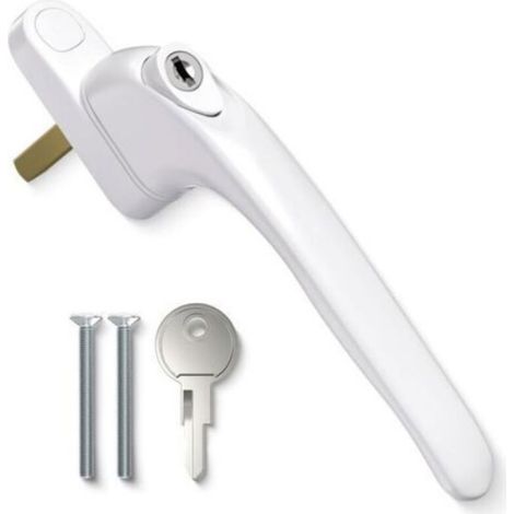 Poignée De Fenêtre - Aluminium UPVC - Axe 43 mm - Pour Fenêtres Intérieures Et Extérieures - 1 Pièce (1/5)