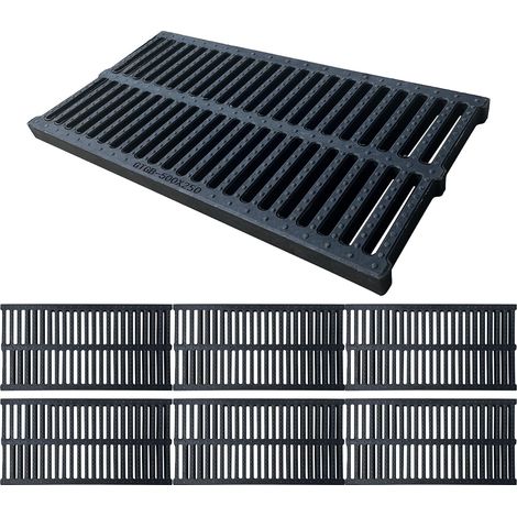 Lot de 6 grilles de drainage 500x250mm pour jardin potager, grille de drainage en plastique polymère pour jardins, parcelles de légumes, espaces verts, ferme, etc. (1/5)