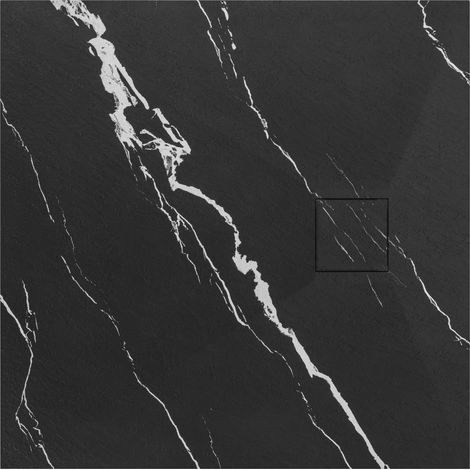 DUSCHTASSE MAGNUM CARRARA BLACK 90X90