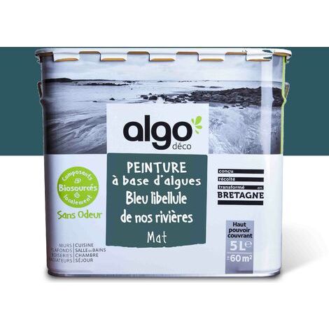 Peinture écologique Algo - Bleu Porquerolles - 0.5L / Satin