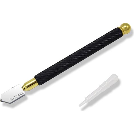 Outil de coupe de verre professionnel en alliage, 7 pièces, avec 3 têtes de coupe et stylo marqueur. (1/5)