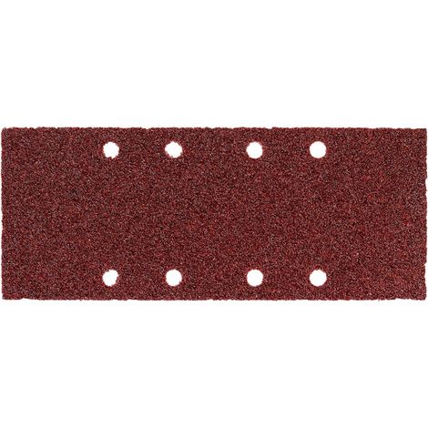 Metabo 10 fogli abrasivi 93x230 mm, P 80, legno+metallo, qualità 'Extra', forati, da fissare, per levigatrici orbitali - 624482000