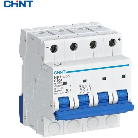 Interruttore magnetorermico 4 P 25A DC.1000V