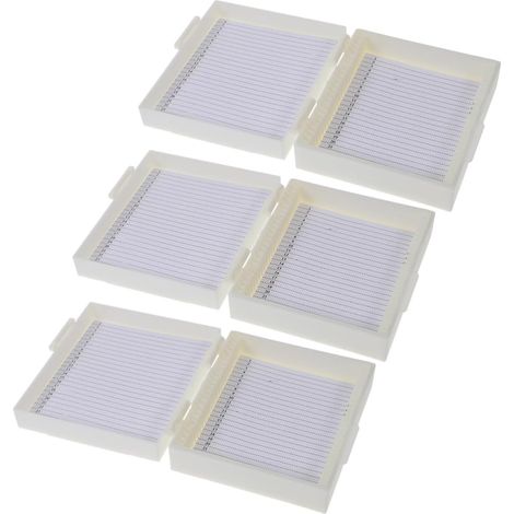 Boîte à Lames de Laboratoire 3 Pièces en Abs Blanc Légère Grosse Capacité Rangement de Lames de Microscope en Recherche Scientifique Couleur (1/5)