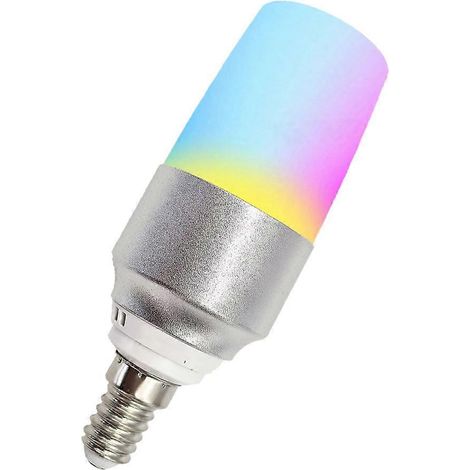 Ampoule LED Tuya Smart Wifi E14 5W, contrôle de la durée de vie via application, CCT+RGB, commande vocale, réglage de la couleur, pour lampes de chambre (1/5)