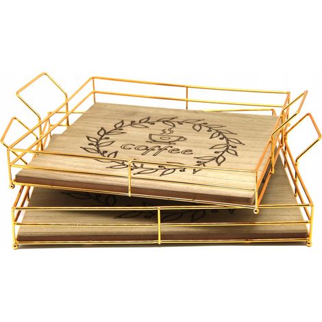 Set di vassoi decorativi da cucina con manici (1/5)