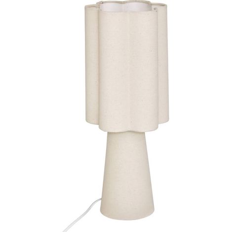 Lampe à Poser Fleur "Blanca" 44cm Beige (1/3)