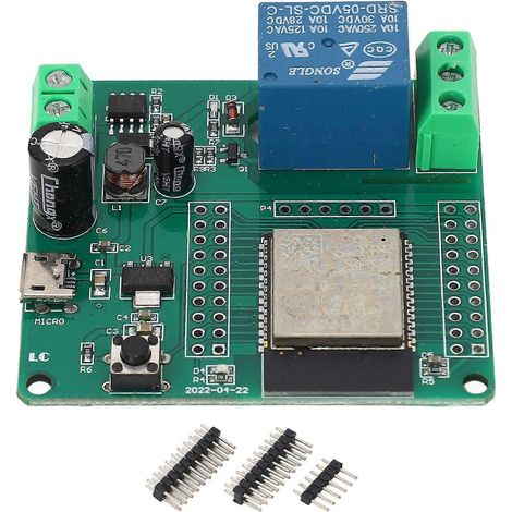 WLAN-Funkrelaismodul mit Bluetooth BLE, 1-Wege-Smart-WLAN-Schaltermodul, AC 90 bis 250 V