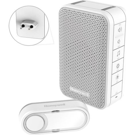 Set complet pour Carillon sans fil Honeywell DC313SP2 150 m blanc, gris Y081271 (1/2)