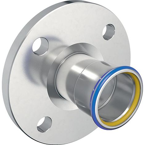 Geberit Mapress Edelstahl Flansch PN 10/16, mit Pressmuffe, Gas, D 76,1mm, DN 65 (1/5)