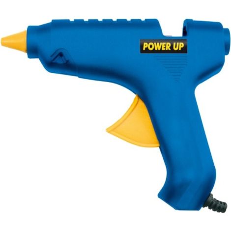 PowerUp POWERUP 73056 Klebepistole, 11 mm, 40 W, Schnellstart, ideal für Bastel- und Reparaturarbeiten, kompaktes Design, einfach zu bedienen, praktisches und effizientes Werkzeug. (1/2)