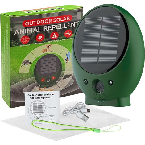 2025 Nuovo driver a ultrasuoni per cani, flash, gatti, serpenti e ratti, driver solare per animali (1/4)
