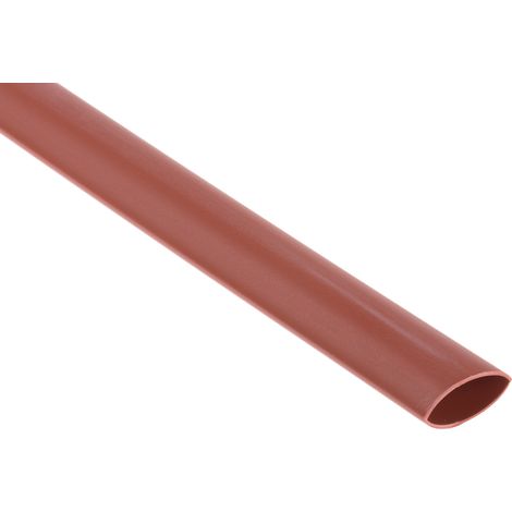 Gaine thermorétractable RS PRO, Dia. 9.5mm Marron rétreint 2:1, 1.2m ( Prix pour Sachet de 1 )