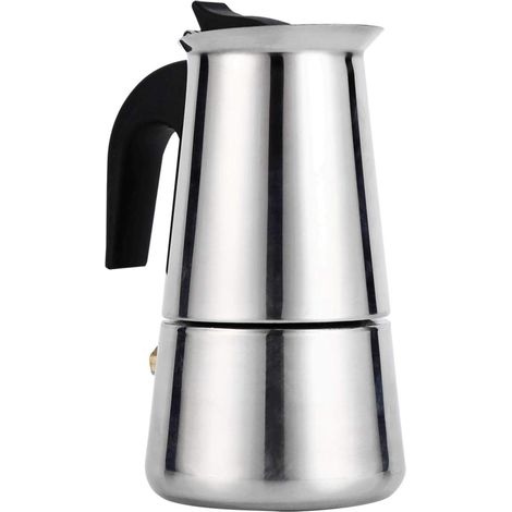 Stovetop Espresso Machine Italian Coffee Maker with Percolator 2 Cups 4 Cups 6 Cups 9 Cups Moka Pot Latte Maker Optional Classic Coffee Machine (100ml) (1/5)