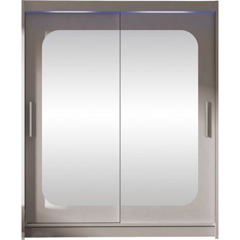 Armoire Closico Camera XII, Cachemire, 200x150x58cm, Portes d'armoire: Coulissantes, Nombre d'étagères: 5, LED: Disponible (1/4)