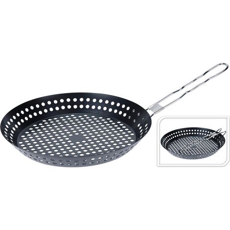 SARTEN AGUJEROS PLEGABLE ESMALTADA 24 CM