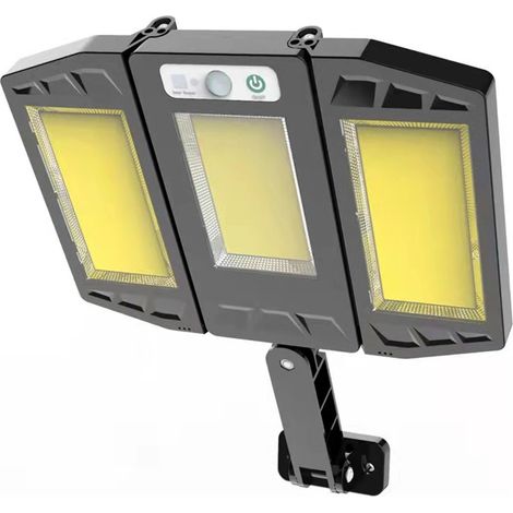 Lampadaire Led Cob Avec Panneau Solaire Photovoltaïque Et Capteur De Mouvement 30 W (1/2)