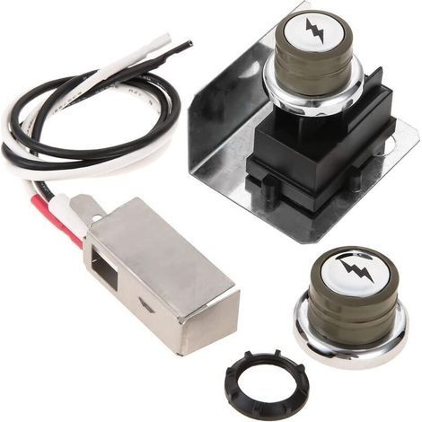 Ersatz-Elektronik-Gaszündungsset für Weber 91360 Spirit E-310, E-320 200, E-210, Spirit 300 und andere Gasgrills (2009–2012) mit seitlichem Bedienfeld (2 Ausgänge) (1/4)
