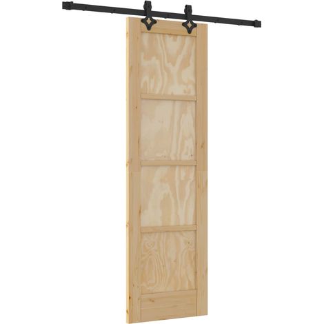 Maison Exclusive - Schiebetür ORKDAL Natur 61 x 198,5 cm Massives