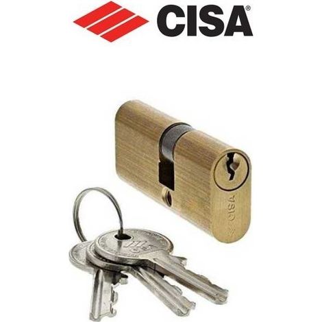 Cisa cilindro ovale 30 / 30 L 60 per serratura con 3 chiavi 08110.05 (1/5)
